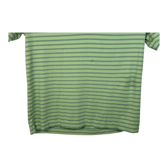 Nike Golf Dri Fit Mens Green Striped Short Sleeve Polo Shirt Size Large - Picture 3 of 14